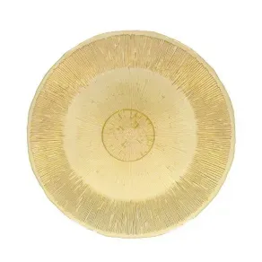 Plato de base amarillo Vidrio Italiano Unitable